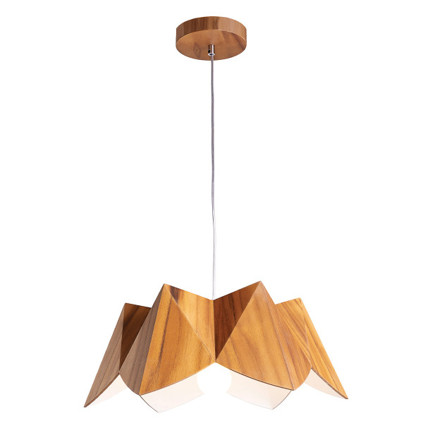Lampa wisząca fornir tekowy PHYSALIS 1xE27x40W Quintiesse 836899