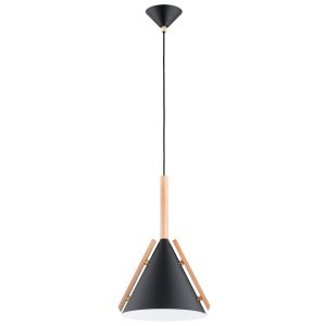 Lampa wisząca FORTEL stożek czarna 1xE27x15W wym:90x27x27cm IP20 Alfa 1025589 Lampa wisząca FORTEL stożek czarna 1xE27x15W wym:90x27x27cm IP20 Alfa 1025589