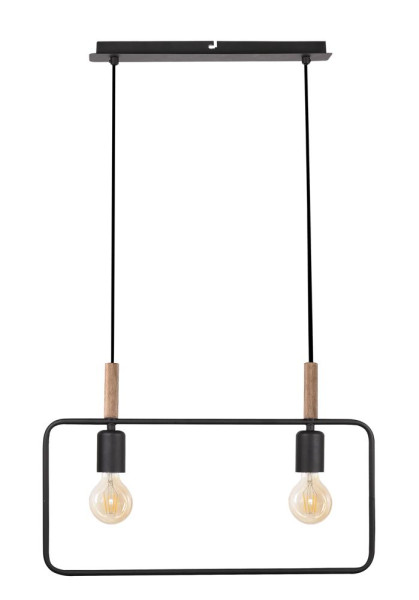 Lampa wisząca FRAME 2x60w e27 czarny 800339