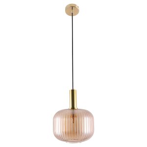 Lampa wisząca Francesco metalowa beżowa 190796 Lampa wisząca Francesco metalowa beżowa 190796