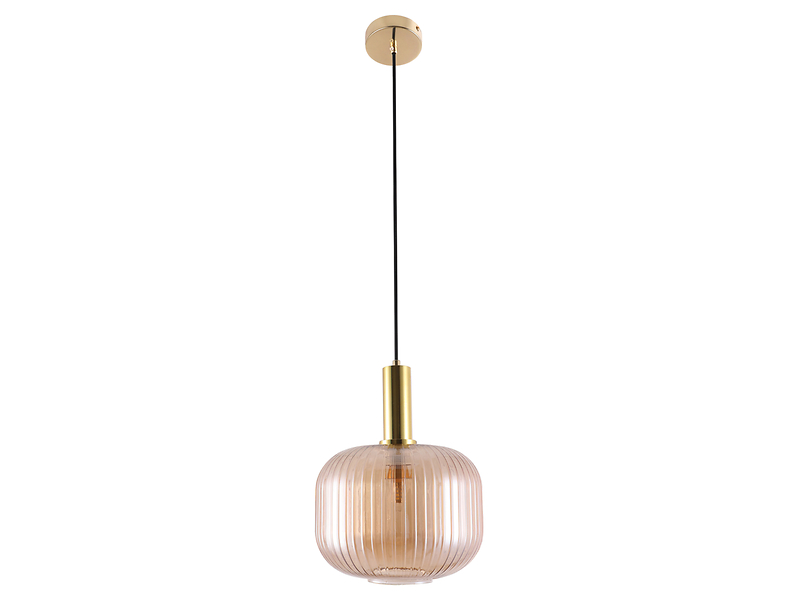 Lampa wisząca Francesco metalowa beżowa 190796