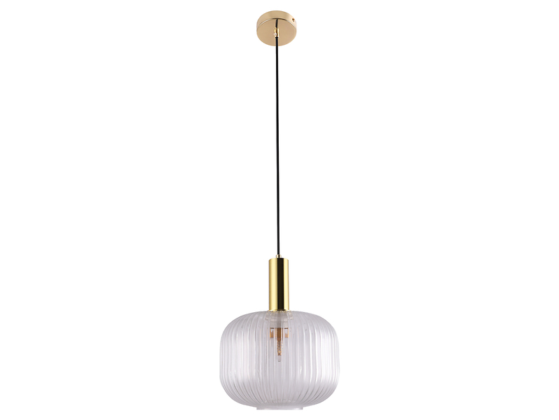 Lampa wisząca Francesco metalowa transparentna 190794