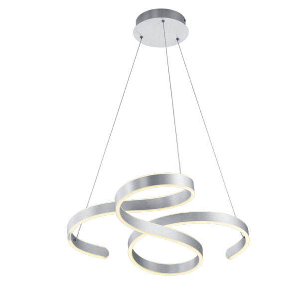 Lampa wisząca FRANCIS srebrno-biała LED 1x52W Ciepła biel 6500lm Trio 854550