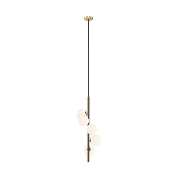 Lampa wisząca francuskie złoto-biała ARCTURUS 5xG9x4W Zuma Line 850158