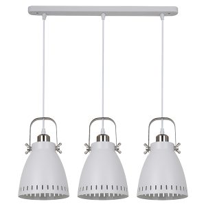 Lampa wisząca Franklin 3-punktowa stalowa biała 34984 Lampa wisząca Franklin 3-punktowa stalowa biała 34984