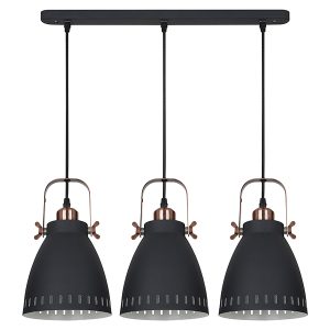 Lampa wisząca Franklin 3-punktowa stalowa grafitowa 34982 Lampa wisząca Franklin 3-punktowa stalowa grafitowa 34982