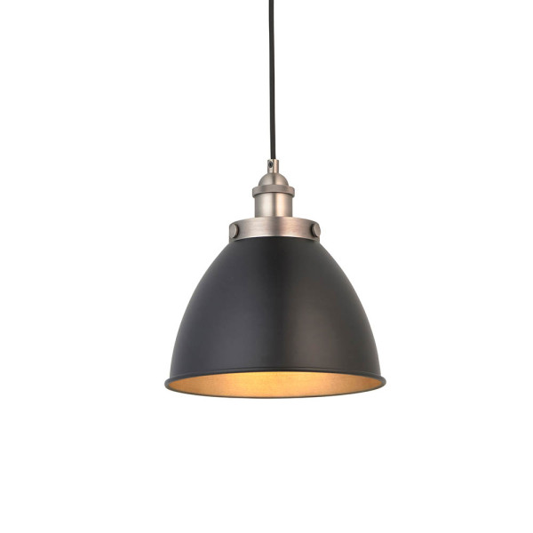 Lampa wisząca FRANKLIN czarna matowa 1xE27x20W IP20 Endon 988595
