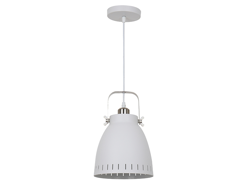 Lampa wisząca Franklin stalowa biała 34981