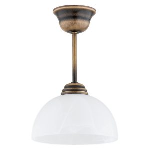 Lampa wisząca Frella szklana biało-patynowa 552777 Lampa wisząca Frella szklana biało-patynowa 552777
