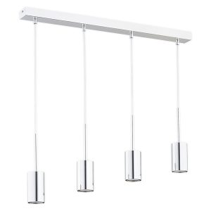 Lampa wisząca Frigga 4-punktowa stalowa srebrna 552786 Lampa wisząca Frigga 4-punktowa stalowa srebrna 552786