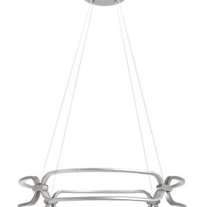Lampa wisząca Fringilla chrom satynowany-biała LED 1x67W 3750lm Rabalux 851409 Lampa wisząca Fringilla chrom satynowany-biała LED 1x67W 3750lm Rabalux 851409