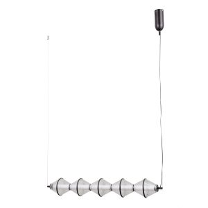 Lampa wisząca FUENTE czarna matowa LED 5x25W Ciepła biel 1576lm Italux 836219 Lampa wisząca FUENTE czarna matowa LED 5x25W Ciepła biel 1576lm Italux 836219