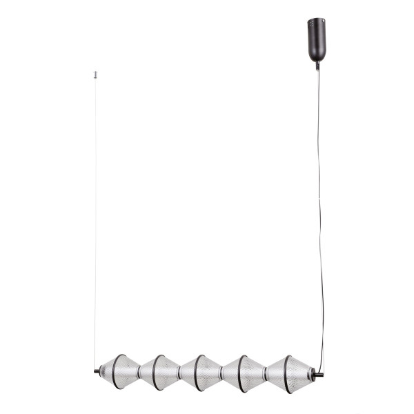 Lampa wisząca FUENTE czarna matowa LED 5x25W Ciepła biel 1576lm Italux 836219