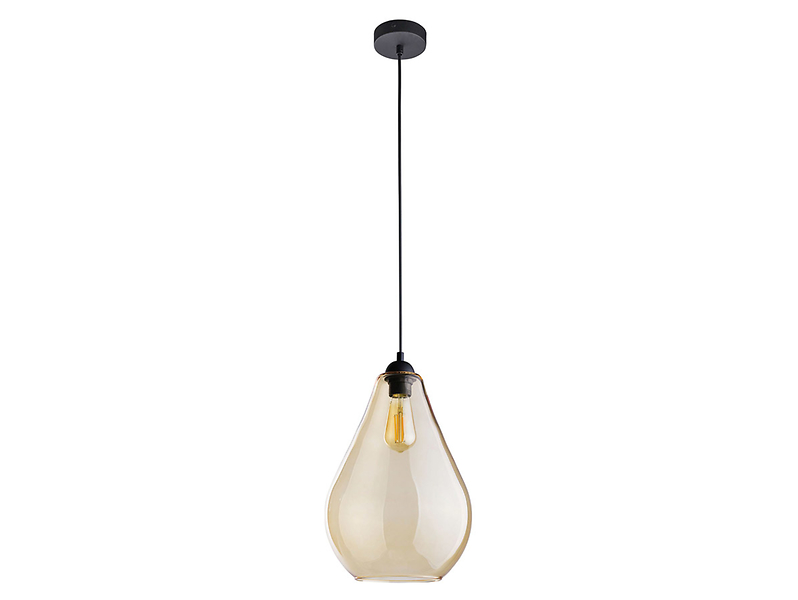 Lampa wisząca Fuente szklana czarna 53920
