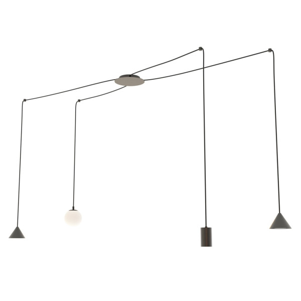 Lampa Wisząca Fuji 4 Black 752661