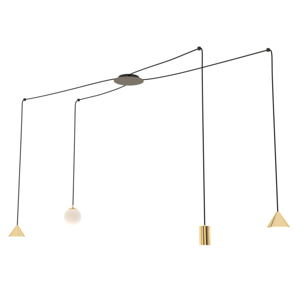 Lampa Wisząca Fuji 4 Gold 752697