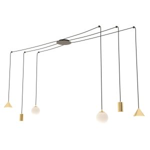 Lampa Wisząca Fuji 6 Gold 752592 Lampa Wisząca Fuji 6 Gold 752592
