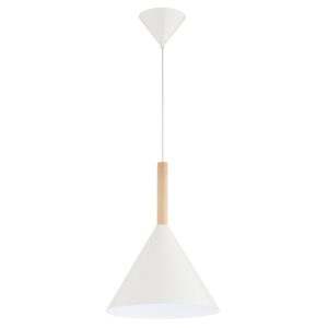 Lampa wisząca FUKS stożek beżowa 1xE27x15W wym:90x32x32cm IP20 Alfa 1025407 Lampa wisząca FUKS stożek beżowa 1xE27x15W wym:90x32x32cm IP20 Alfa 1025407