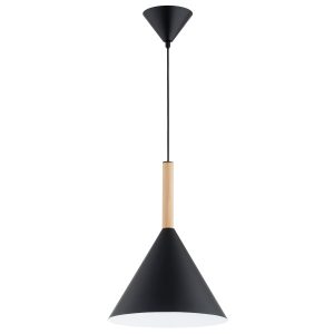 Lampa wisząca FUKS stożek czarna 1xE27x15W wym:90x32x32cm IP20 Alfa 1025256 Lampa wisząca FUKS stożek czarna 1xE27x15W wym:90x32x32cm IP20 Alfa 1025256