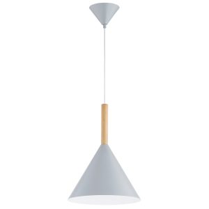 Lampa wisząca FUKS stożek szaro-dymiona 1xE27x15W wym:90x32x32cm IP20 Alfa 1025363 Lampa wisząca FUKS stożek szaro-dymiona 1xE27x15W wym:90x32x32cm IP20 Alfa 1025363