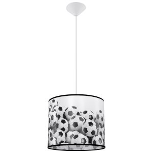 Lampa wisząca FUTBOL biało-czarna 1xE27x15W wym:82x30x30cm IP20 Pure Lume 1025473 Lampa wisząca FUTBOL biało-czarna 1xE27x15W wym:82x30x30cm IP20 Pure Lume 1025473