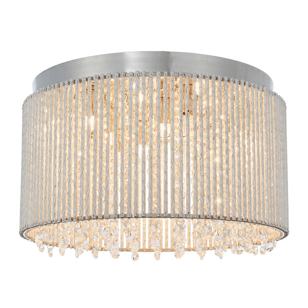 Lampa wisząca GALINA chromowana-przezroczysty 10xG9x15W IP20 Endon 1030414
