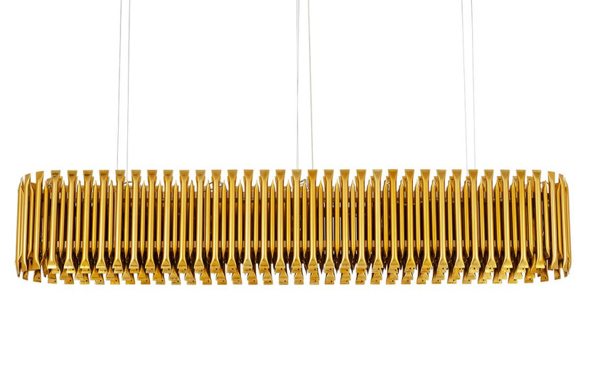 Lampa wisząca GALLIANO LONG ciemne złoto - aluminium 148351