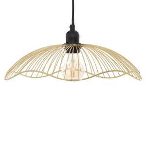 Lampa wisząca GALT Ø 34 cm z drucianym kloszem 649223