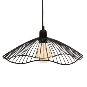 Lampa wisząca Galt metalowa czarna 34 cm dekoracyjna sufitowa 931891