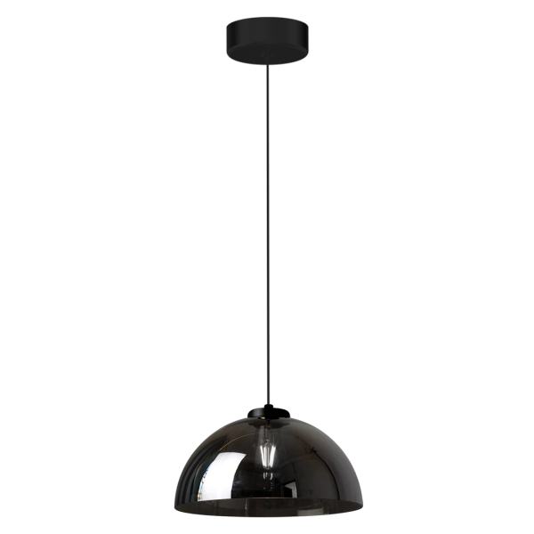 Lampa wisząca GAMMA Czarna Szklana 1xE27 1072191