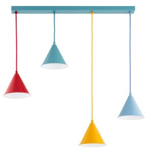 Lampa wisząca GANNA multikolor 4xE27x15W wym:75x15x71cm IP20 Alfa 986247