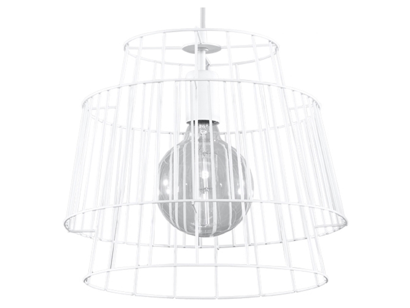 Lampa wisząca Gate stalowa biała 70286