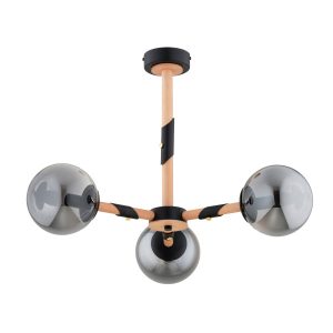 Lampa wisząca GELIA grafitowe kule jasne drewno 3xE14x10W IP20 Alfa 1019213 Lampa wisząca GELIA grafitowe kule jasne drewno 3xE14x10W IP20 Alfa 1019213