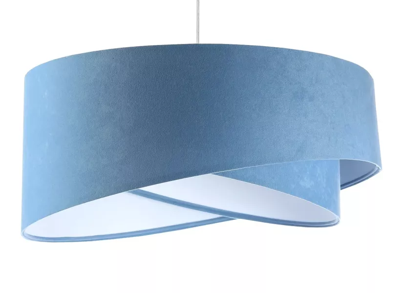 Lampa wisząca GEMSTONE błękitna/biała 391684