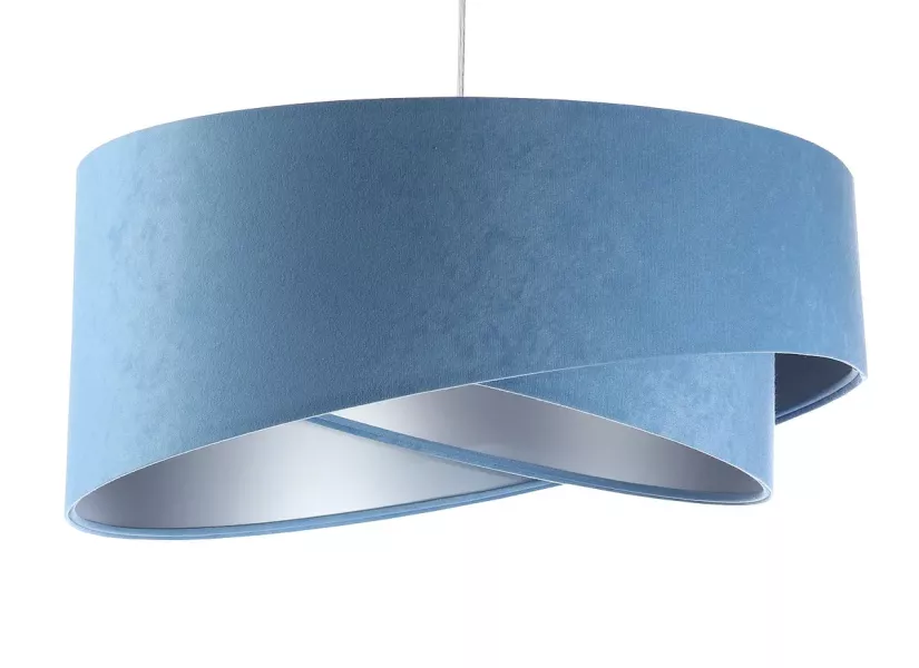 Lampa wisząca GEMSTONE błękitna/srebrna 391190