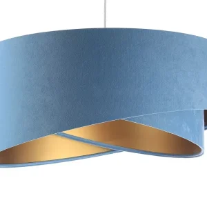 Lampa wisząca GEMSTONE błękitna/złota 391351 Lampa wisząca GEMSTONE błękitna/złota 391351