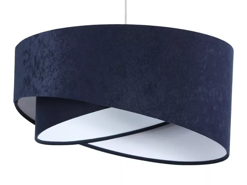 Lampa wisząca GEMSTONE granatowa/biała 391655