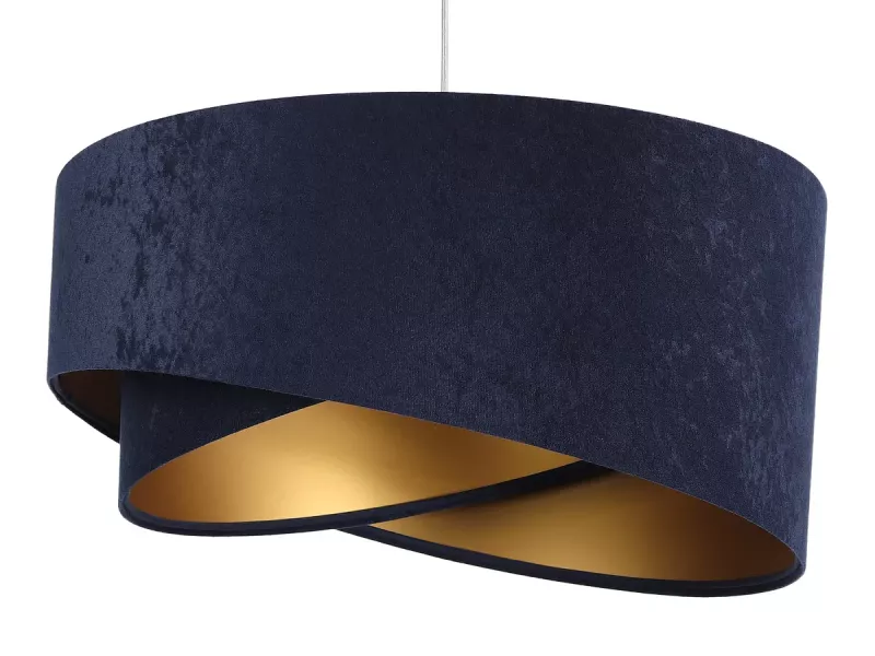 Lampa wisząca GEMSTONE granatowa/złota 391531