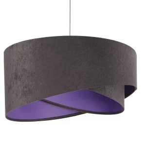 Lampa wisząca GEMSTONE GRAY grafitowa/ciemnofioletowa 391375 Lampa wisząca GEMSTONE GRAY grafitowa/ciemnofioletowa 391375