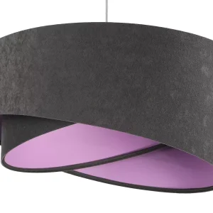 Lampa wisząca GEMSTONE GRAY grafitowa/fioletowa 391386 Lampa wisząca GEMSTONE GRAY grafitowa/fioletowa 391386