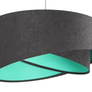 Lampa wisząca GEMSTONE GRAY grafitowa/miętowa 391670 Lampa wisząca GEMSTONE GRAY grafitowa/miętowa 391670