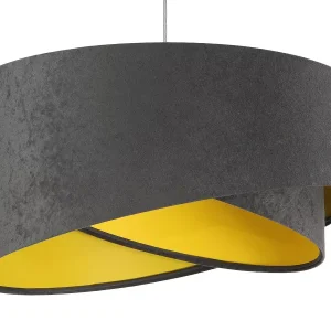 Lampa wisząca GEMSTONE GRAY grafitowa/żółta 391596 Lampa wisząca GEMSTONE GRAY grafitowa/żółta 391596