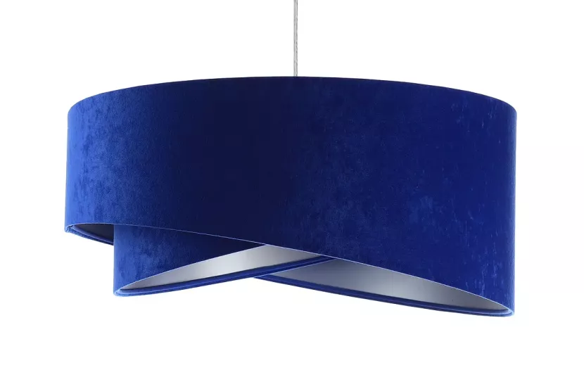 Lampa wisząca GEMSTONE niebieska/srebrna 391131
