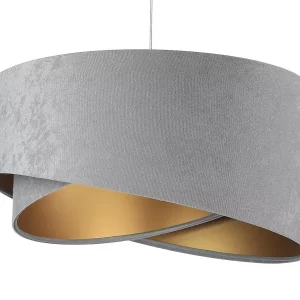 Lampa wisząca GEMSTONE szara/złota 391314 Lampa wisząca GEMSTONE szara/złota 391314