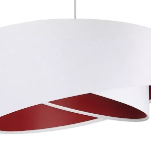 Lampa wisząca GEMSTONE WHITE biała/burgundowa 391497 Lampa wisząca GEMSTONE WHITE biała/burgundowa 391497