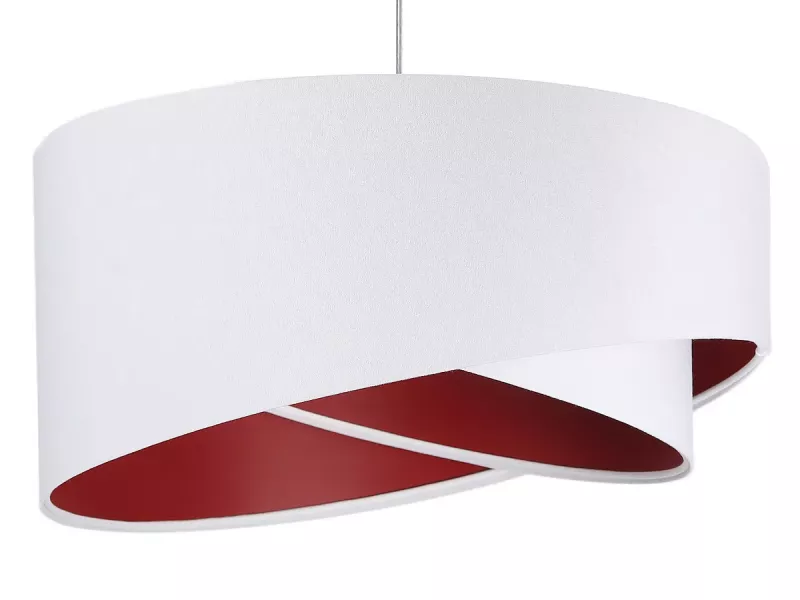 Lampa wisząca GEMSTONE WHITE biała/burgundowa 391497