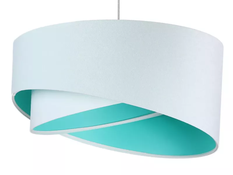 Lampa wisząca GEMSTONE WHITE biała/miętowa 391484