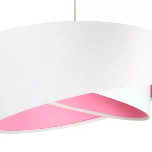 Lampa wisząca GEMSTONE WHITE biała/różowa 391480 Lampa wisząca GEMSTONE WHITE biała/różowa 391480