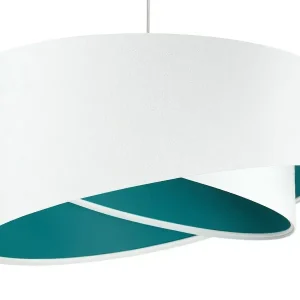 Lampa wisząca GEMSTONE WHITE biała/turkusowa 391546 Lampa wisząca GEMSTONE WHITE biała/turkusowa 391546