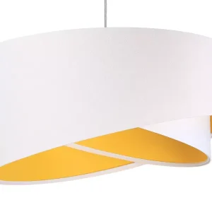 Lampa wisząca GEMSTONE WHITE biała/żółta 391505 Lampa wisząca GEMSTONE WHITE biała/żółta 391505